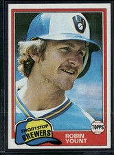 1981 Topps Robin Yount 515 Edge Chip Ex