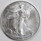 1999 American Silver Eagle (BU) - AUTHENTIC - In a Capsule to Protect It!