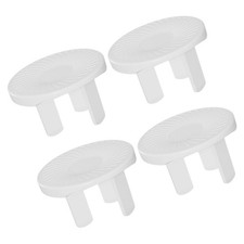 4Pcs Reusable White Baby Proof Electrical Outlet Covers Child Safety Protectors