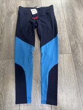 NWT - Reebok GK6328 Womens SMALL BLUE Lux Bold 2.0 Compression Athletic Pants