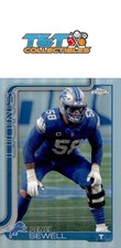 Penei Sewell 2025 Topps Chrome Refractor #99 Detroit Lions 71