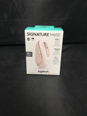 Logitech Signature M650 Wireless Scroll Mouse ROSE (910-006251) Brand New