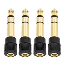 4-Pack 3.5mm to 1/4" Adapter Upgrade Headphone Jack Adapter 1/4" to 3.5mm Ste...