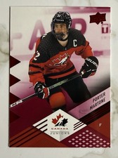 2024 Upper Deck Team Canada Juniors Porter Martone Red Foil Rookie Card #20