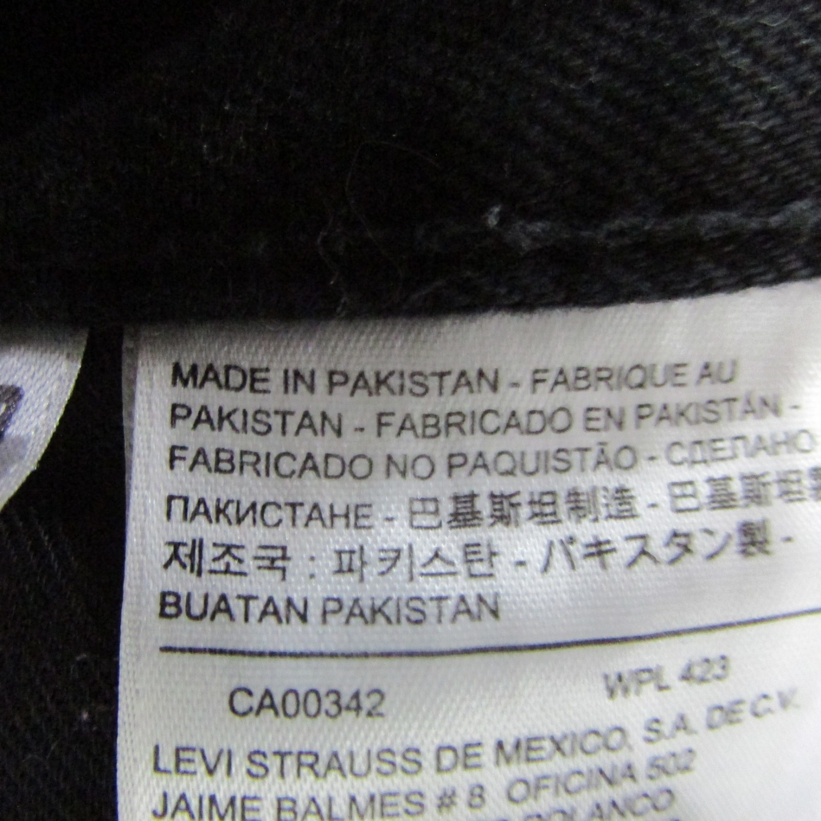 Levis 505 Straight Jeans Mens W32 L32 Black thumbnail 8