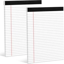 Legal Pads 8.5 X 11 White Note Pads 8.5 X 11 in 2 Pack Notepads 8.5 X 11 Writing