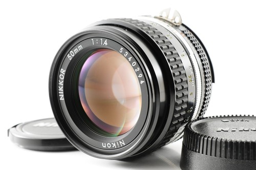 AS-IS Nikon Ai-s Nikkor 50mm f/1.4 MF Standard Prime Lens w/Caps Parts JP #6