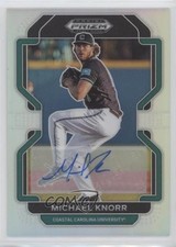2022 Panini Prizm Draft Picks Silver Prizm Auto Michael Knorr #PDP103 Auto nd3