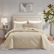 Quilt California King Size - Damask Paisley Bedspread Coverlet Set