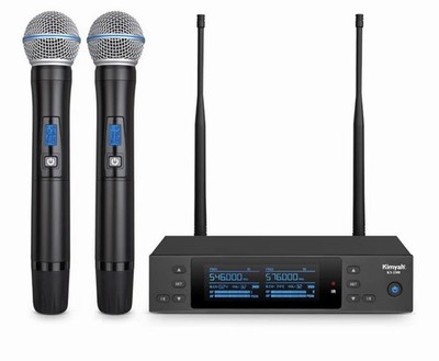 Wireless Microphones System with 2 X 100 Channels Cordless Handheld Microphon...