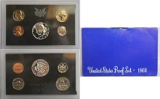 1968  Proof set 40% Silver Kennedy - (OGP) 5 coins