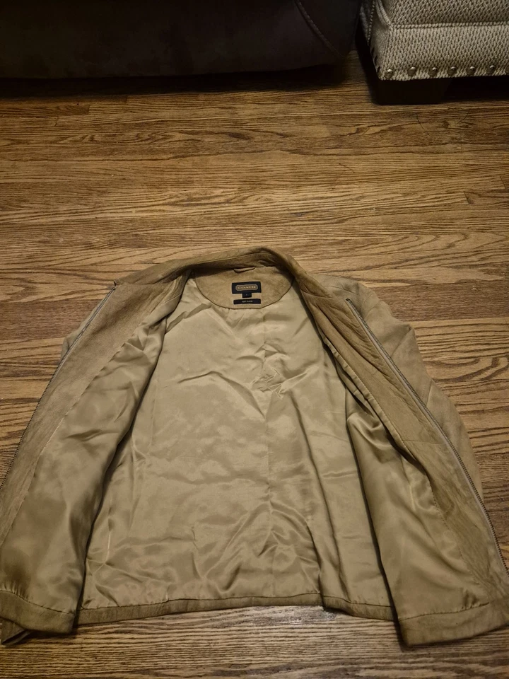 Женская куртка Coach Suade размер большой коричневый - Изображение 3 из 4