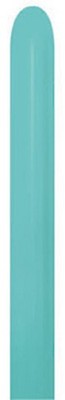 Sempertex 037 Fashion Aquamarine 260S Nozzle up Modellierballons Blau 50 Stück