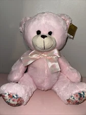 Walgreens Modern Expressions 12” Sitting Pink Mothers Day Plush Bear