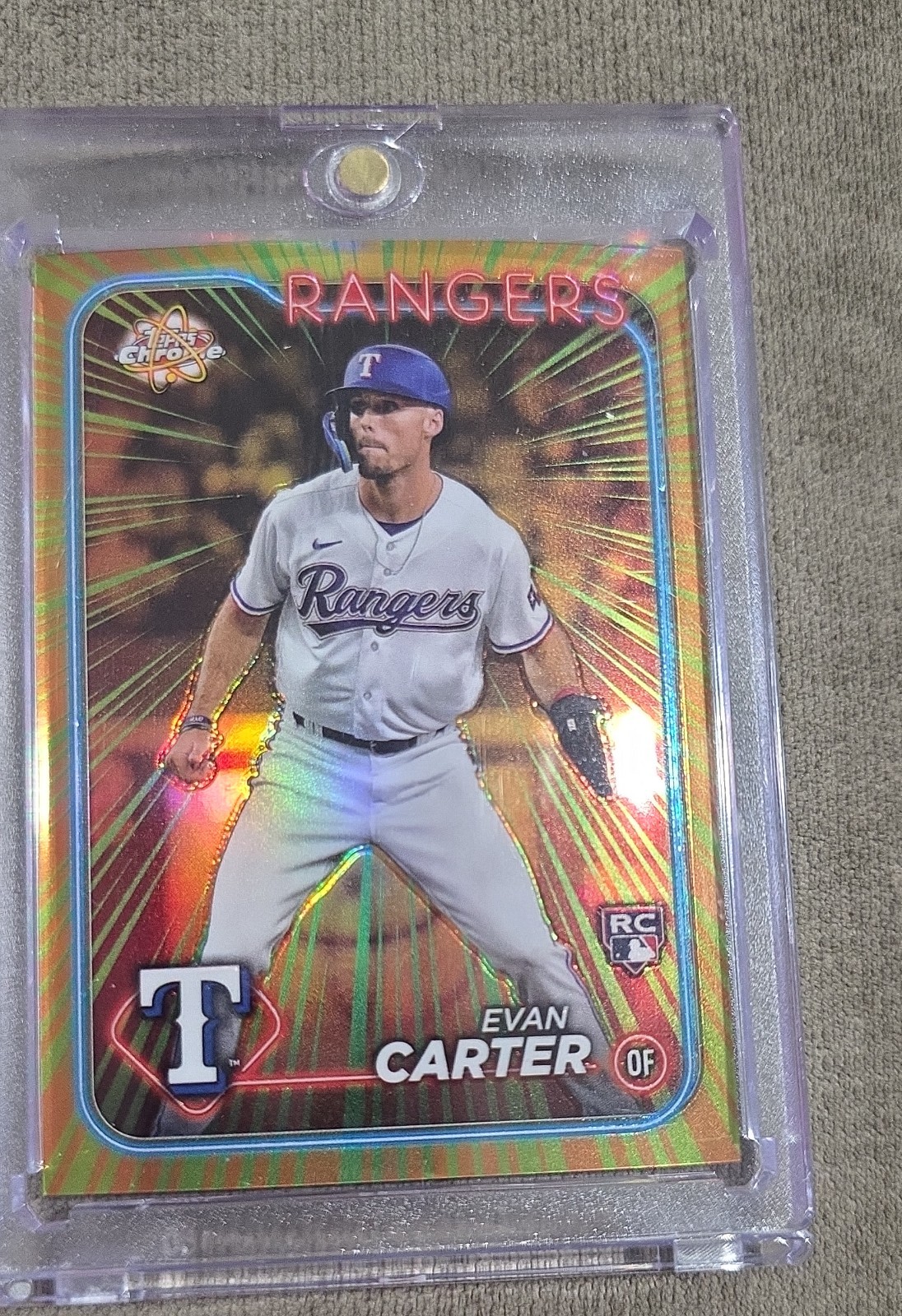 2024 Topps Chrome - Radiating Rookies Evan Carter #RR-14 (RC)