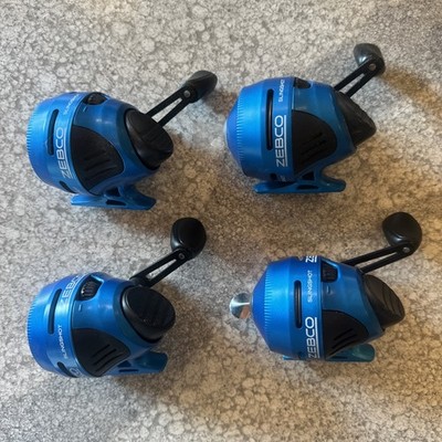 4 Zebco Splash Blue Casting Reels
