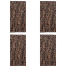 4 Pezzi Decorazione Corteccia Naturale Albero Viso Decorazioni Terrario Pezzi Intaglio