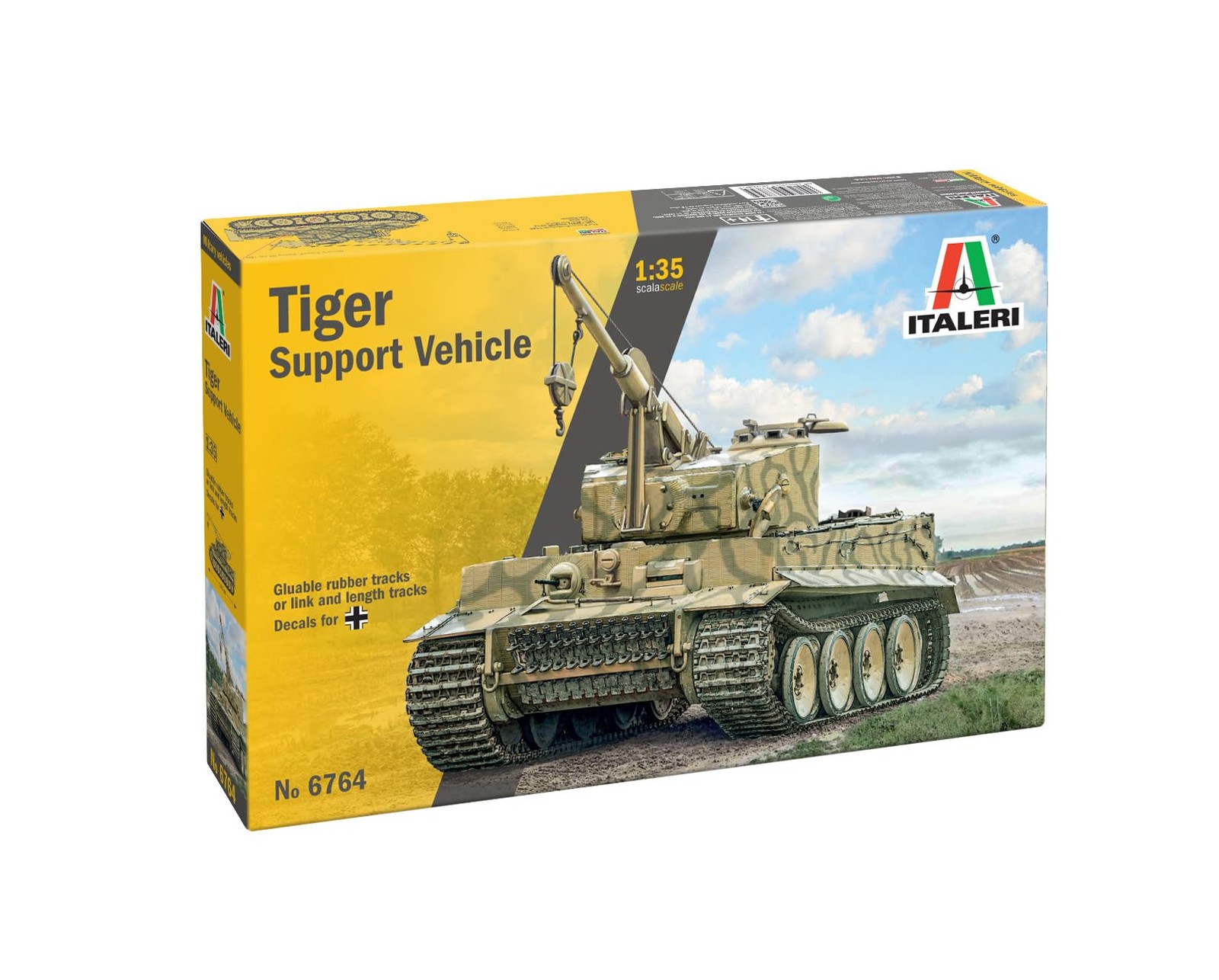 Italeri 6764 Tiger Support Vehicle 135 Scale Plastic Model KitPlastic Model As 9790₽
