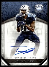 2016 Panini Crown Royale Rookie Autographs Tajae Sharpe Auto Tennessee Titans