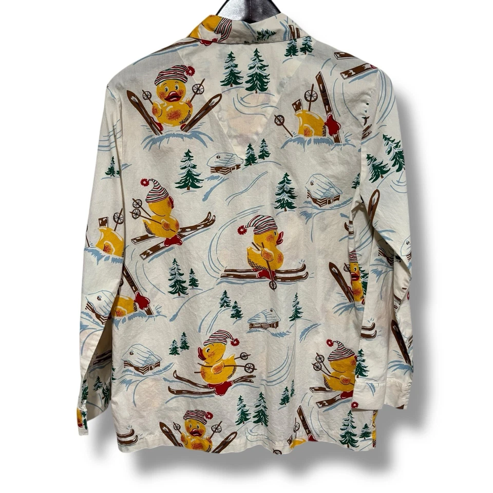 Pijama feminino Nick & Nora top roupa de dormir tamanho médio 20,5 x 28 - Imagem 2 de 4