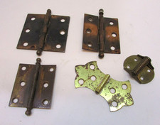 Five Different Primitive Old 1900-1960 Cabinet Door Cupboard etc Hinges G