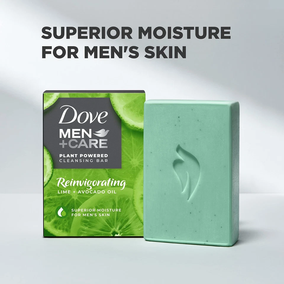 Jabón en barra limpiadora revitalizante Dove Men Care Plant Powered 4 en 1 1 1 oz Foto 4 de 4