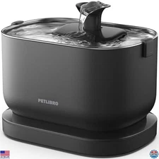PETLIBRO Cordless Cat Water Fountain - 2.5L Battery-Operated, Stainless Steel,