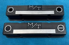 Mt Sbc Chevrolet Chevy Finned Valve Covers 140r-50b Mickey Thompson Aluminum Mt Sbc Chevrolet Chevy Finned Valve Covers 140r-50b Mickey Thompson Aluminum