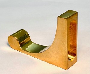 Satin Brass Robe Hook  "Creations"  by  Alno Inc.  A6880-PBNL - 5/8" x  2"
