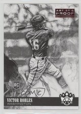 2018 Diamond Kings Black & White Variation Artist Proof Red Victor Robles 0b5