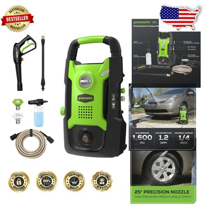 #ad Compact 1600 PSI Electric Pressure Washer 1.2 GPM Certified 35ft Power Cord $267.99