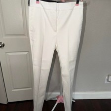 Zara Straight Leg Trousers With Contrast Waistband