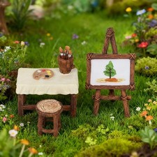Accesorios de jardín de hadas en miniatura, decoración de exteriores, muebles y artículos para el hogar