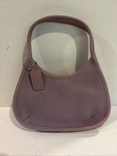 Vintage Coach Mini Ergo Shoulder Bag 9027 Rare Lavender Purple Leather USA MADE