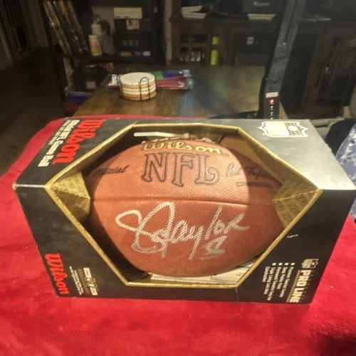 Wilson NFL Official Game Ball Autographed by Lawrence Taylor Original Football