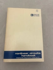 Nonlinear Circuits Handbook, Published By Analog Devices Inc Paperback 1974