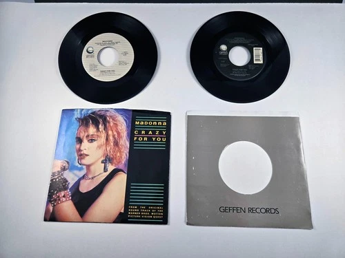 Madonna ** CRAZY FOR YOU (x2) ** 7" US Vinyl Single Lot / GAMBLER
