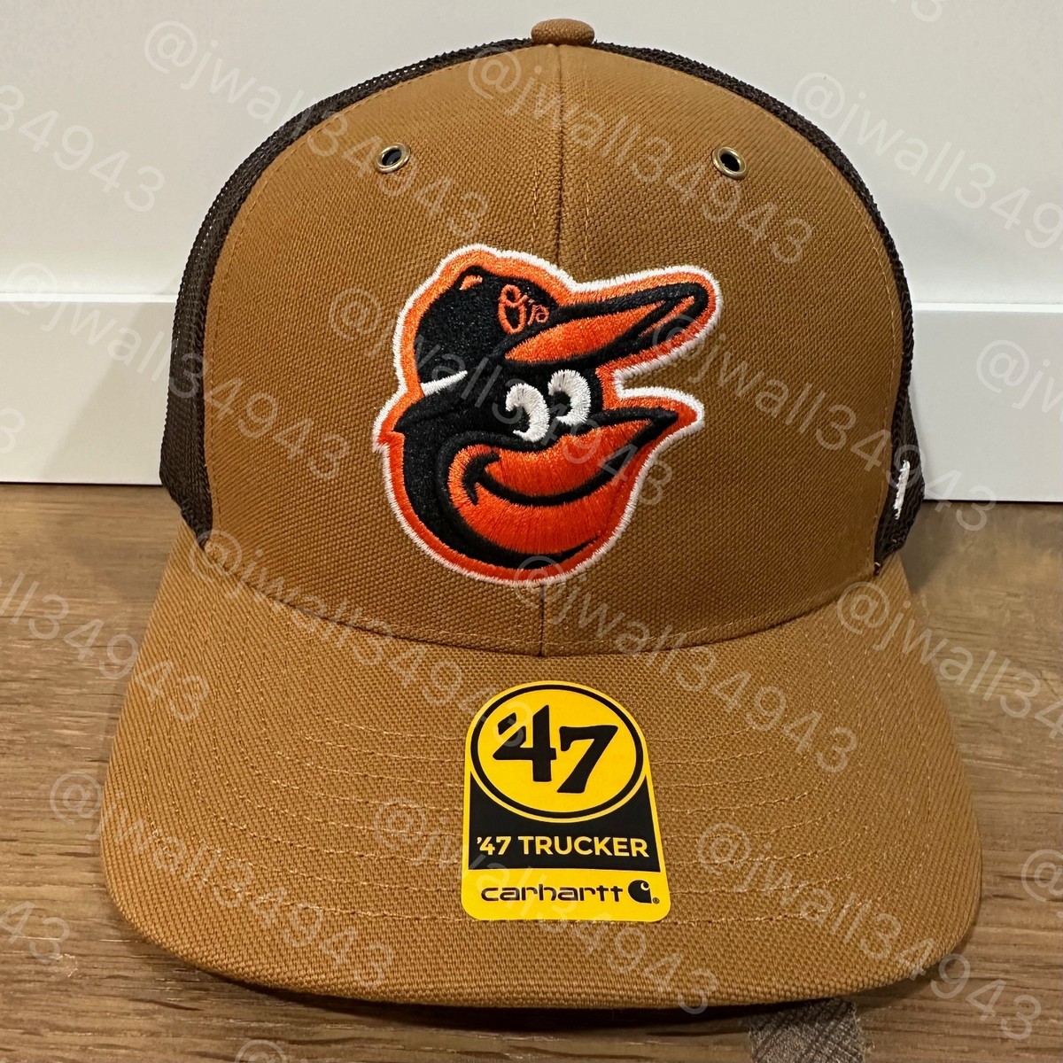 Baltimore Orioles Carhartt x '47 Trucker Adjustable Snapback Hat