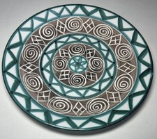 Rare Grande Assiette R.P. Robert Picault Vallauris Vintage D 24 Cm N260