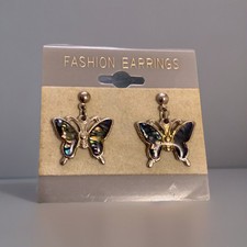 12 Pairs Of Fashion Stud Earrings, 4 Pair Of Clip On Earrings.