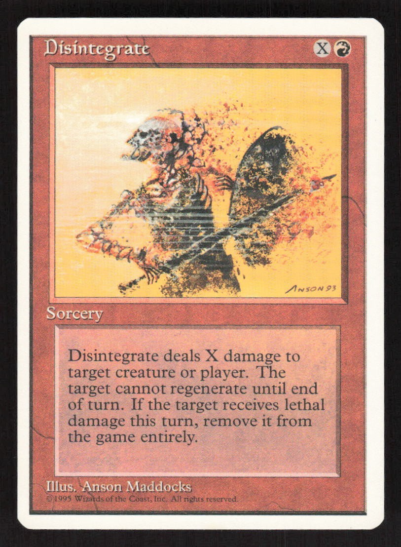 1995 Disintegrate Fourth Edition 203 MTG