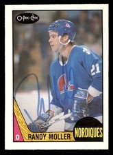 1987 OPC O-Pee-Chee Hockey #251 Randy Moller Signed Autograph (no COA) *d2