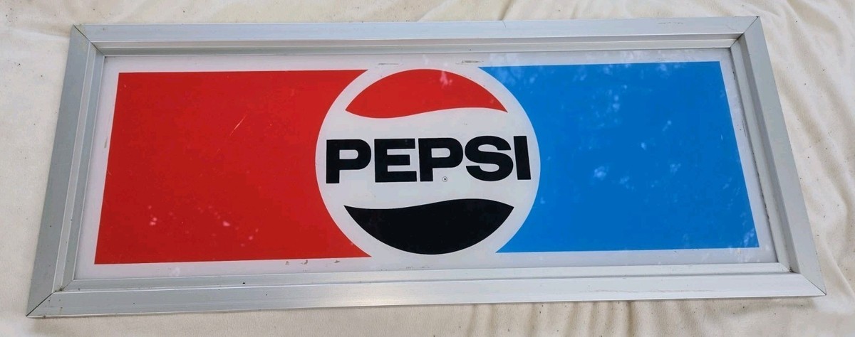 Vintage Pepsi Sign Plastic Vending Machine Insert Pepsi | eBay