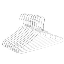 10 Pack Strong Wire Metal Hangers Heavy Duty Clothes Hangers