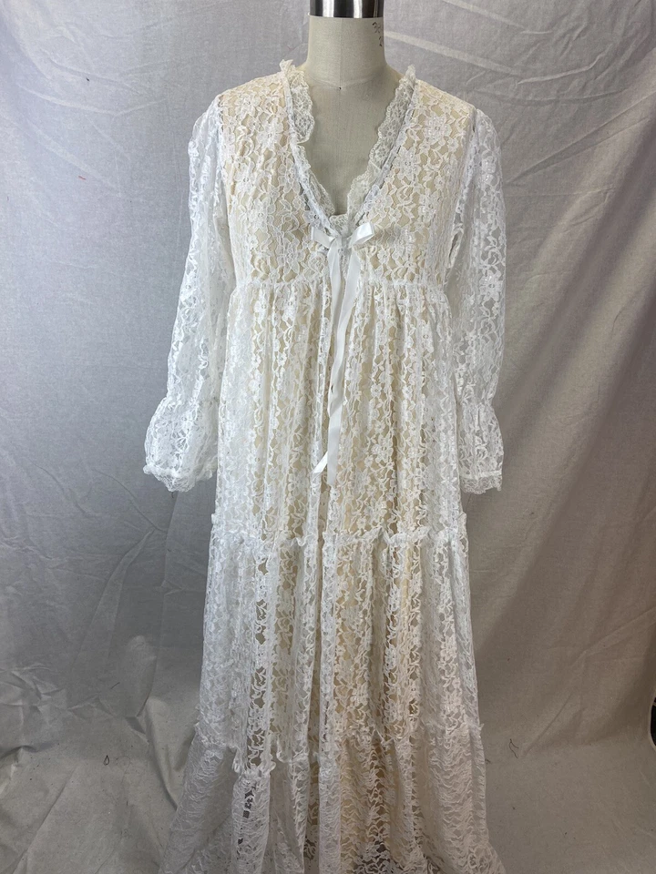 Женское белое кружевное платье «Потерянные души» свадьбы, призрак, зомби костюм - Изображение 4 из 4