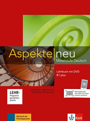 Aspekte Neu Lehrbuch B1 Plus W/ DVD (German Textbook 9783126050159)