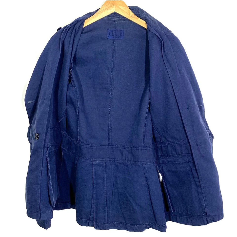 Veste Toile Caban Vintage 90’s Chipie (Coton x Lin) - Photo 3/4