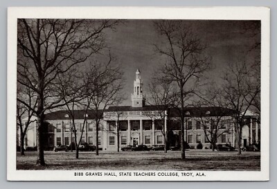 Bibb Graves Hall State Teachers College Troy AL, Eagle Post Postcard P20