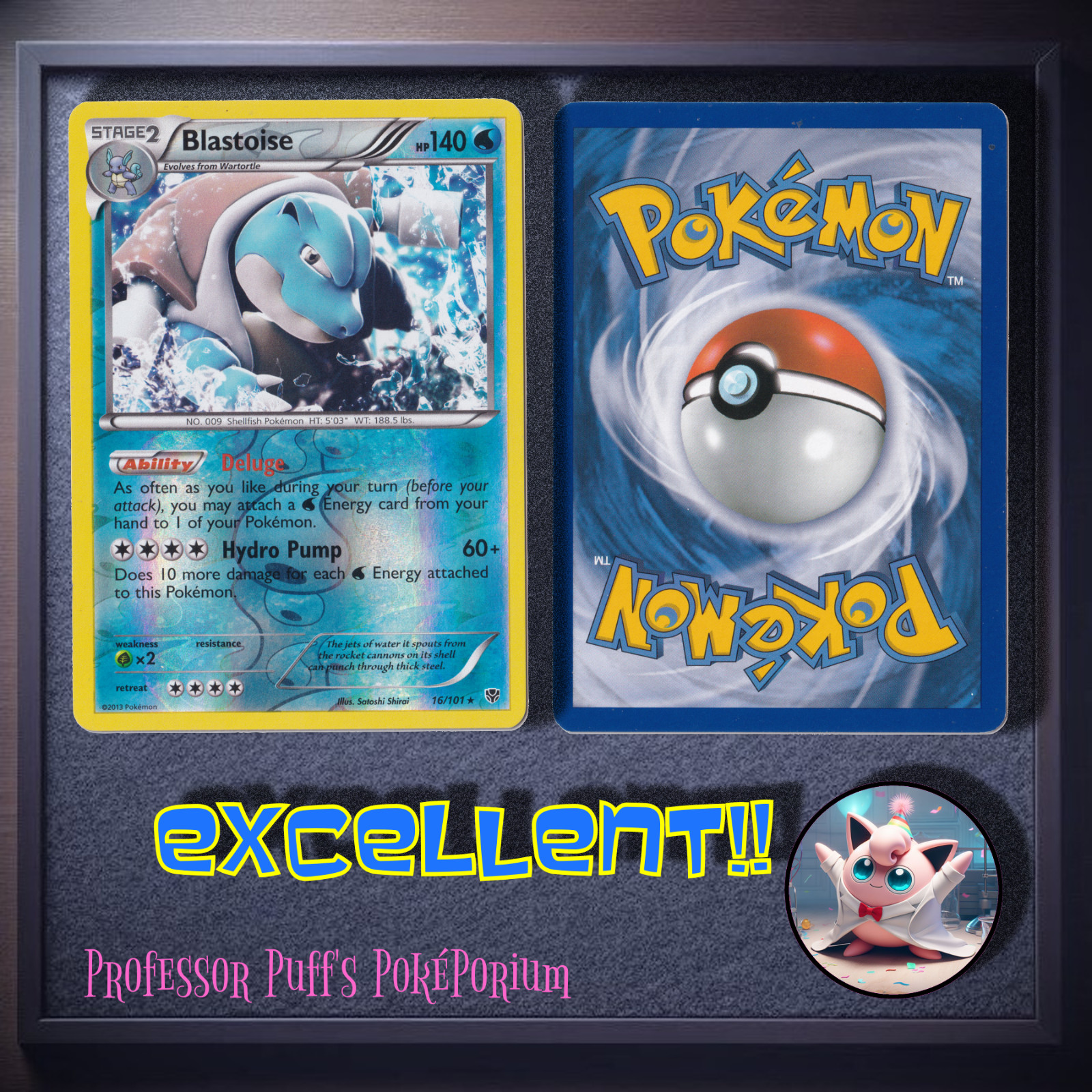 Blastoise #16 Pokémon TCG Plasma Blast Reverse Holo EXCELLENT condition