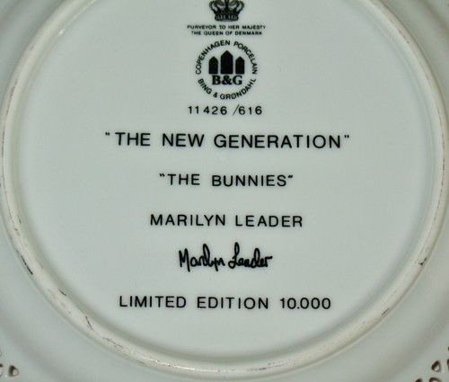 Lot 4 Bing & Grondahl SAMMELTELLER The New Generation Serie LIMITED EDITION - Bild 9 von 12